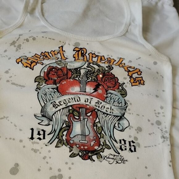 LAST CHANCE.Romeo & Juliet Couture "Heart Breaker" Sz M Top Design Harry Blu - Picture 7 of 10